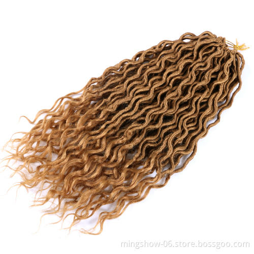 Thick crotchet faux locs dreadlocks faux locs synthetic hair curly ending crochet hair extension